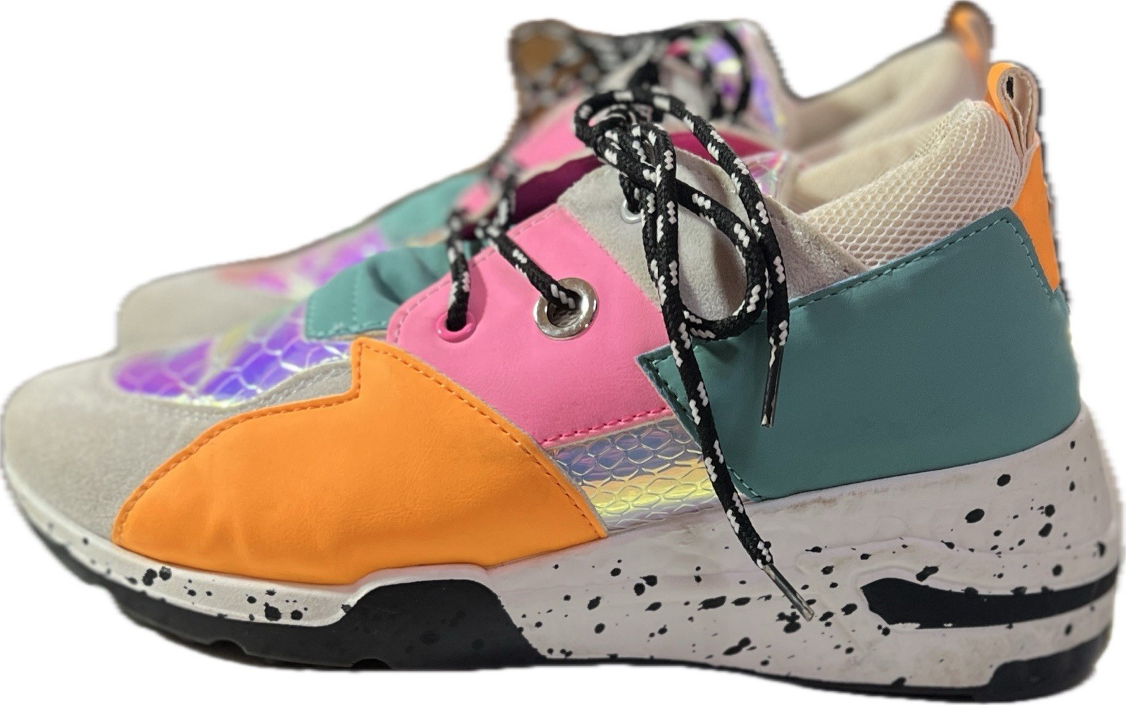 Sneakers Chunky Women Size 7½ – 8 Retro 90’s Cape Robin Multi-Color Lace Up