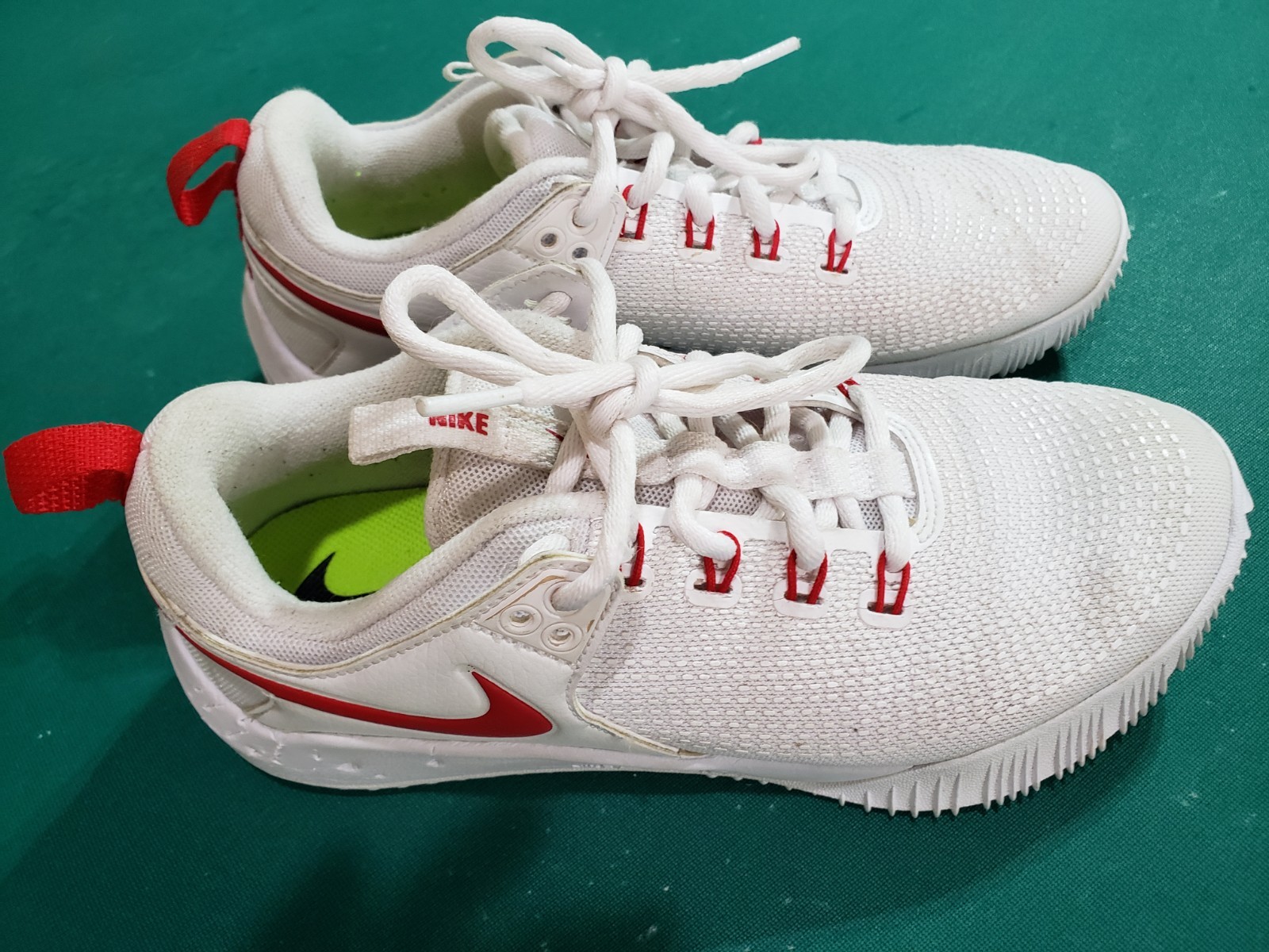 Size 7 – Nike Air Zoom Volleyball HyperAce 2 White University Red Clean Sports