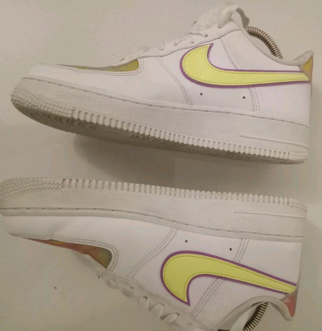 Nike Air Force 1 Shoes Low Easter 2020 -Holographic CW0367-100 Women’s Sz 7.5