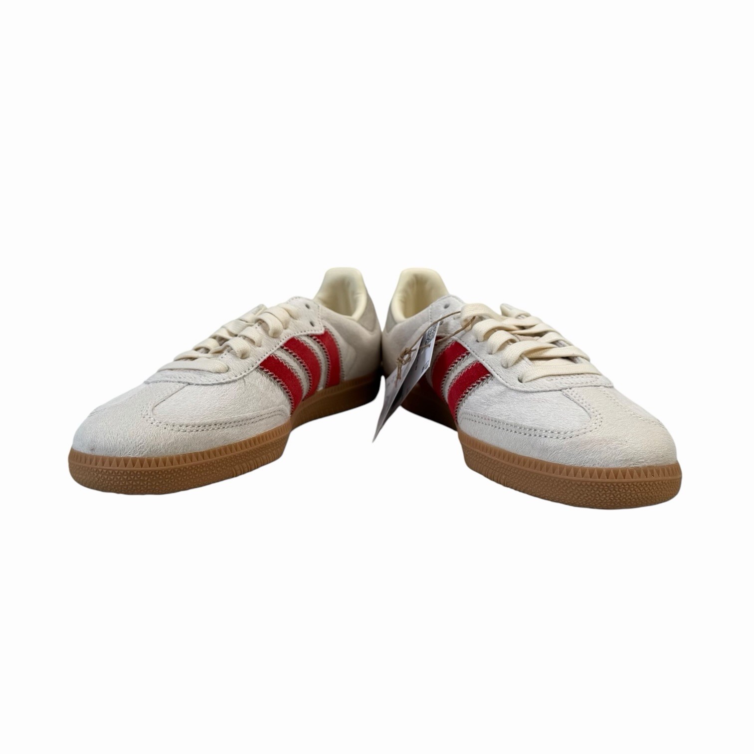 Adidas Samba OG Cow Fur Wonder Beige White Scarlet Shoes JS3935 Women’s Sz 7-10