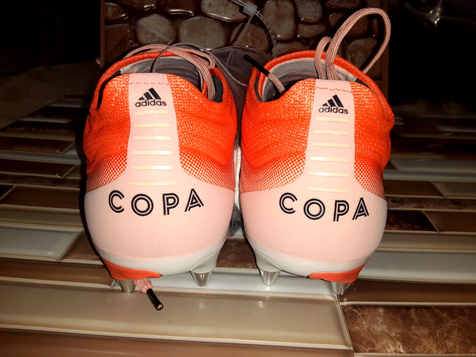 NEW! Adidas Copa 19.1 SG Soccer Cleats G25816 Orange/Peach Women’s Size 8.5