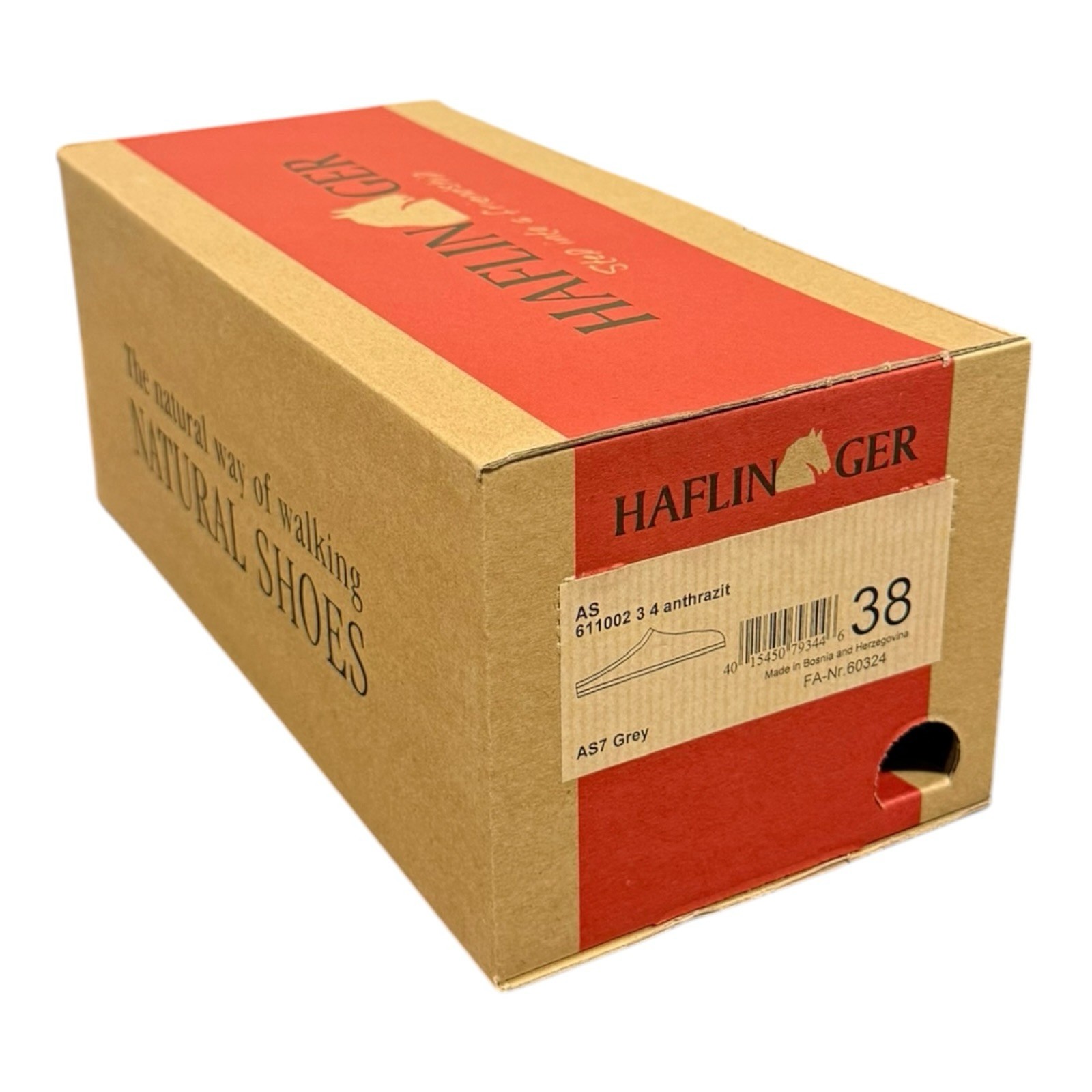 Haflinger AS7 Grey Wool Slippers Womens Size EU 38 US 7.5 New In Box