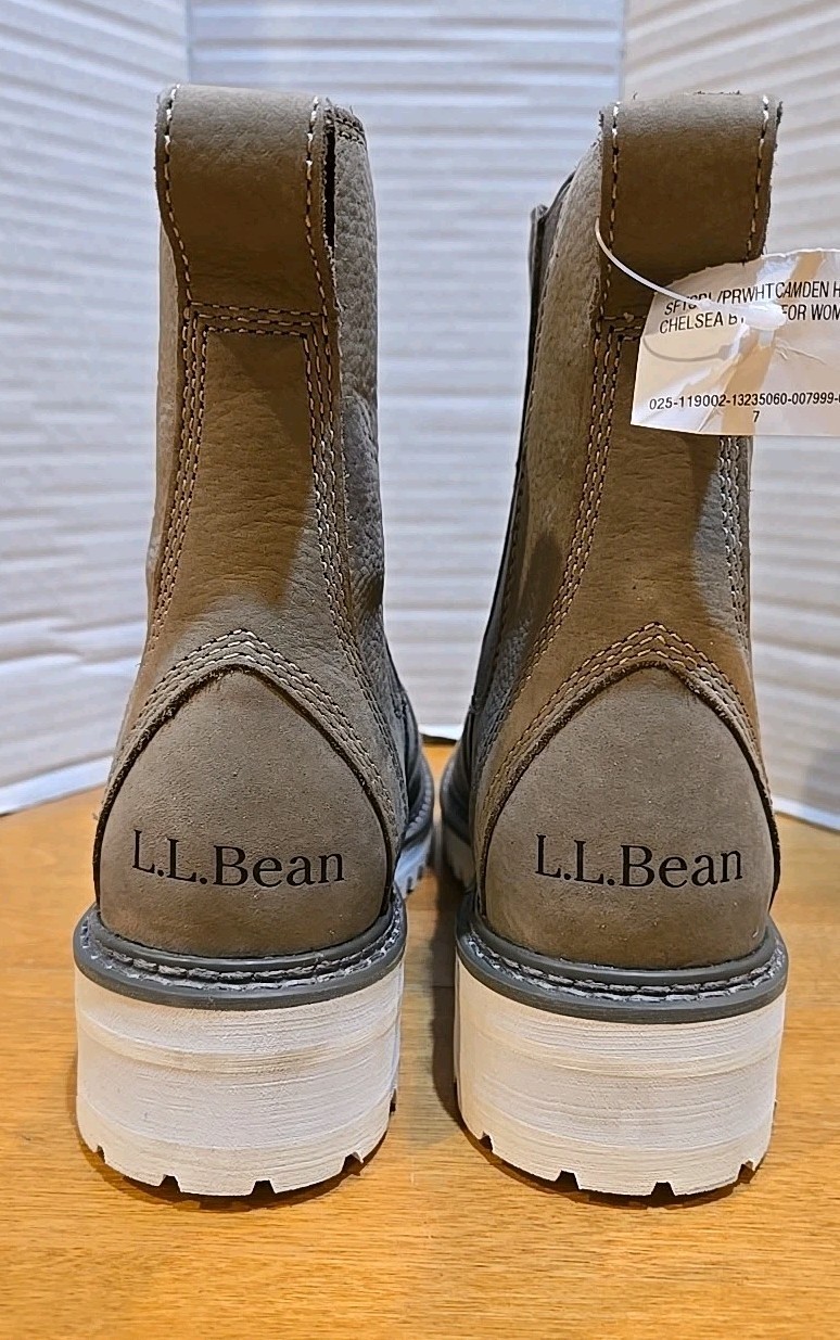 L.L.Bean Women’s Camden Hill Chelsea Boot 7M Maine Suede Slip-On NWT Preppy