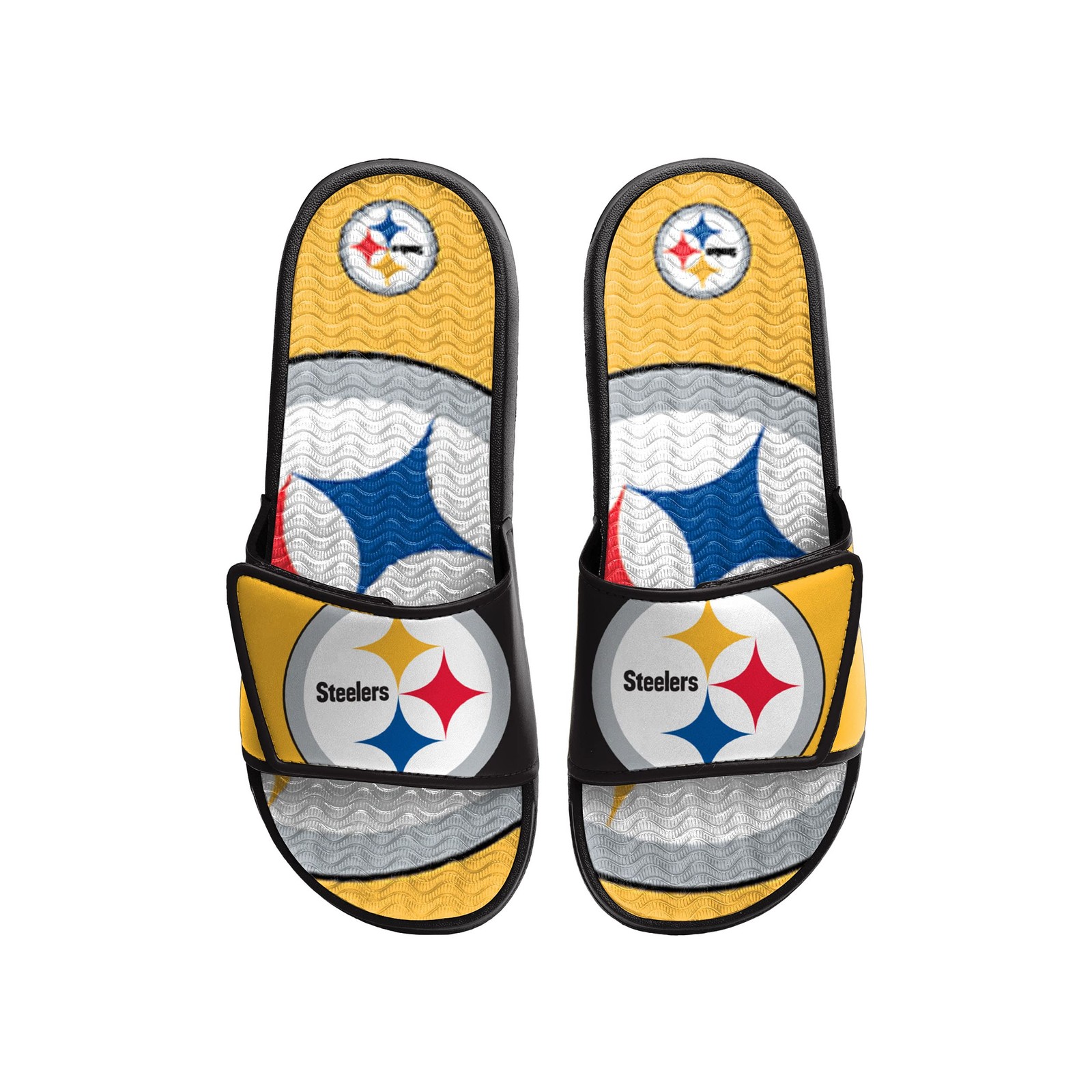 Foco Pittsburgh Steelers Nfl Mens Colorblock Big Logo Gel – Xl