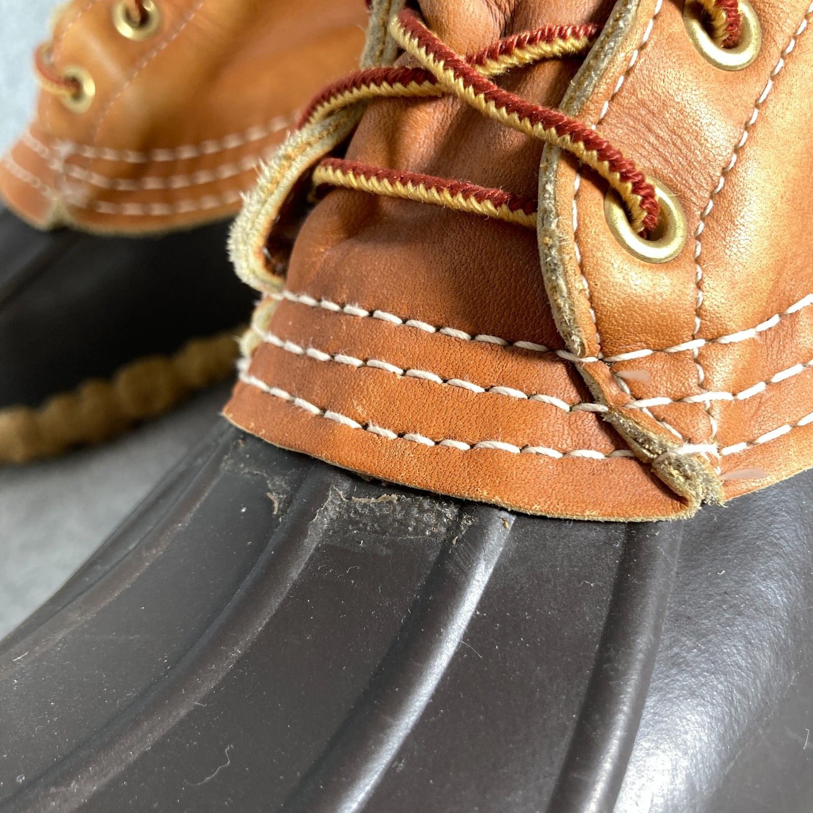 VTG LL BEAN Maine Hunting Shoe Boots Womens 6 N Tan Brown Bean Boots Waterproof