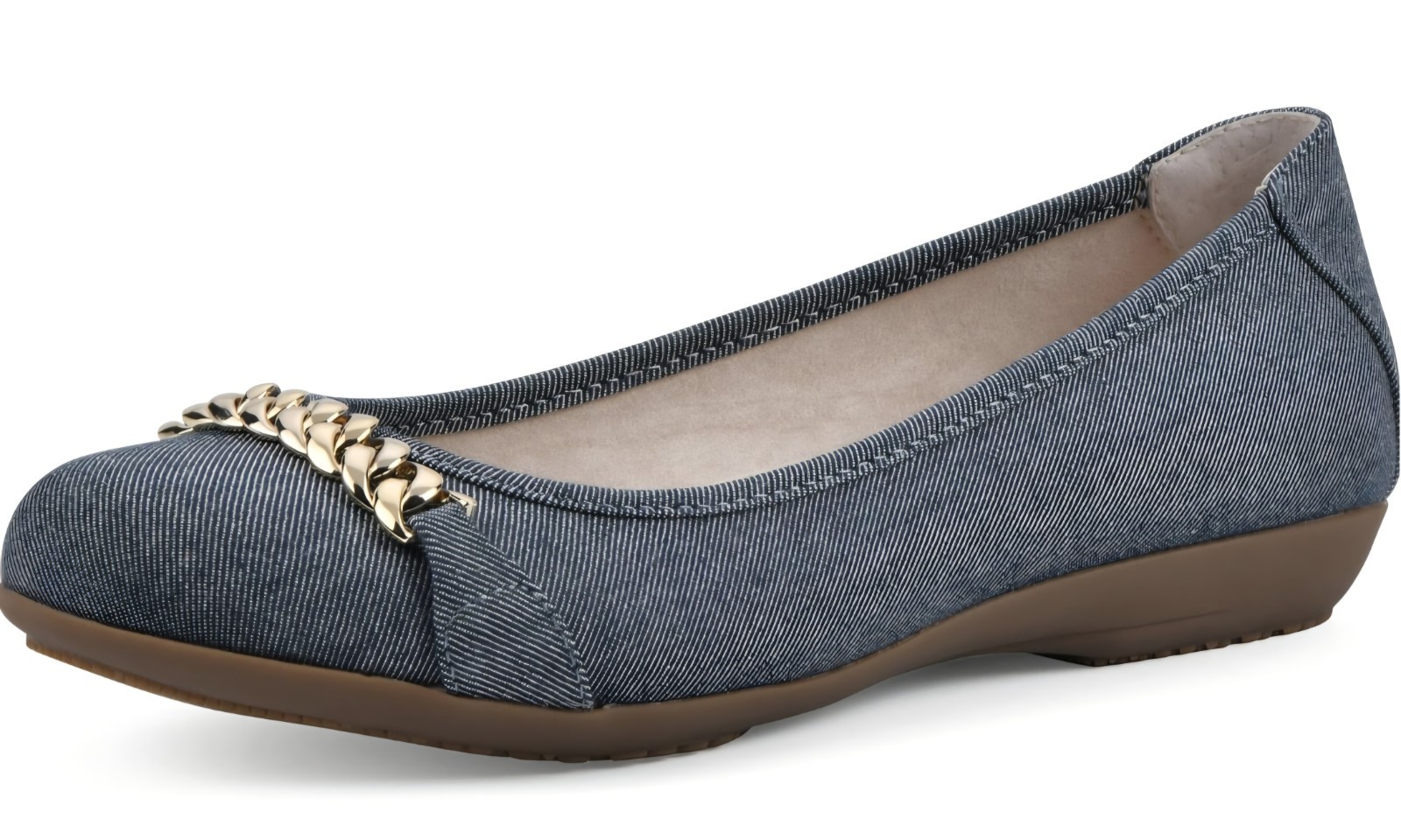 Cliffs by White Mountain – Women’s – Charmed Ballet Flat Shoes-Denim Blue Sz 9W