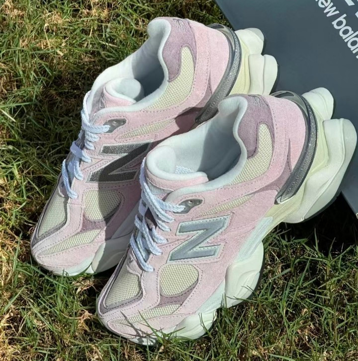 New Balance 9060 Size 5.5 Pink White for Women No Box