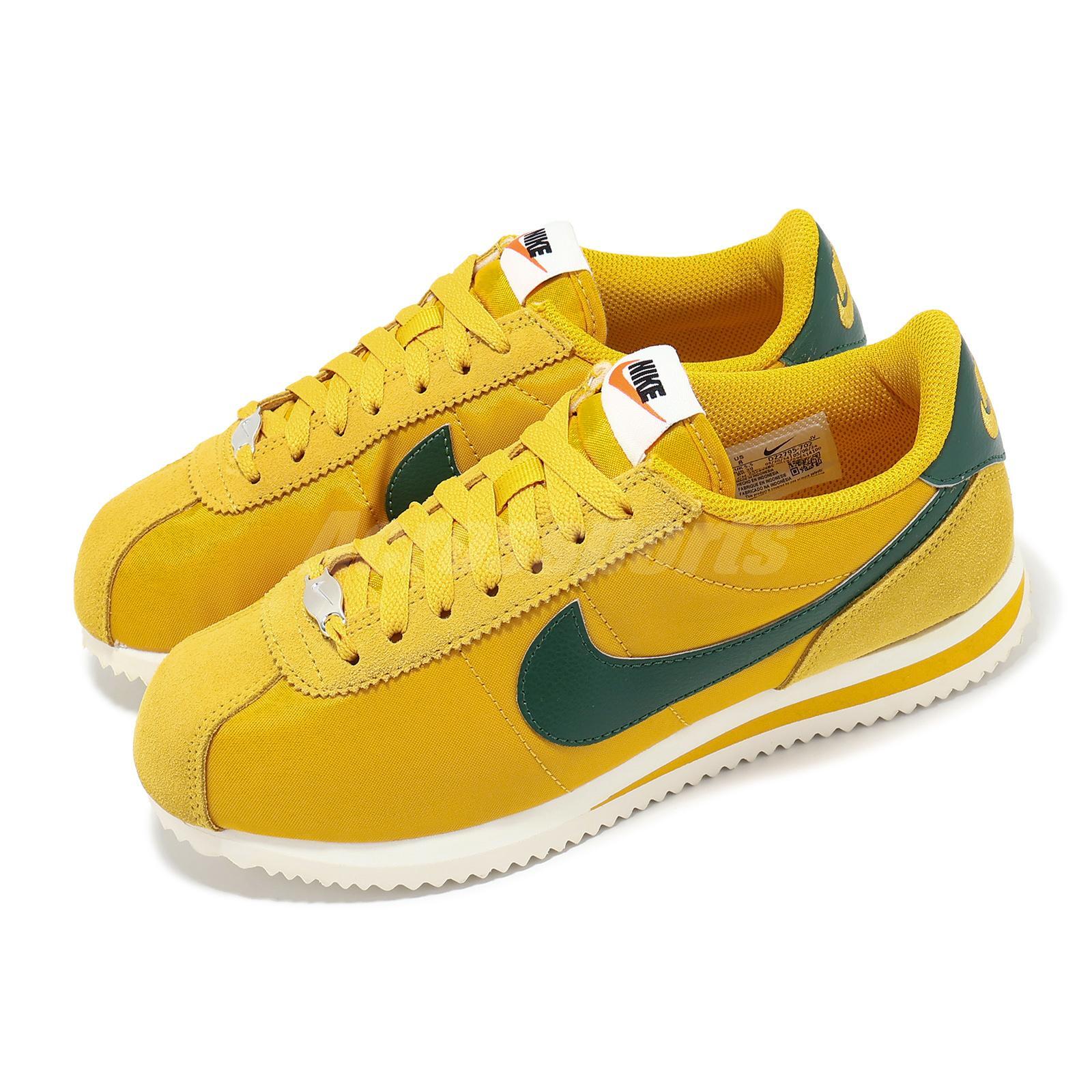 Nike Wmns Cortez TXT Yellow Ochre Gorge Green Women Casual Shoes DZ2795-702