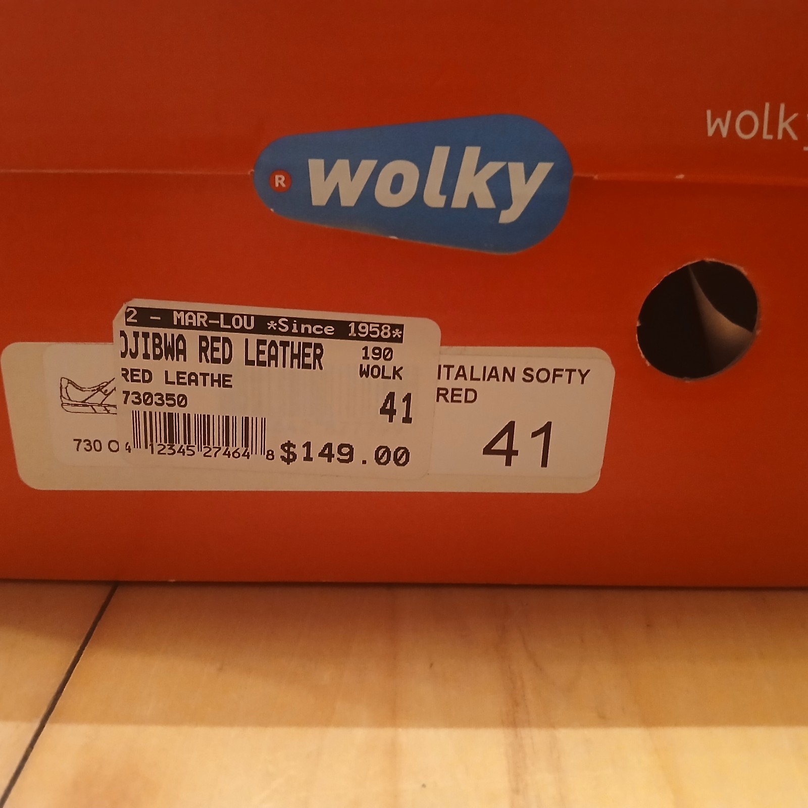 Wolky Red Leather Maryjane Comfort Shoes Women’s 10.5 eu 41