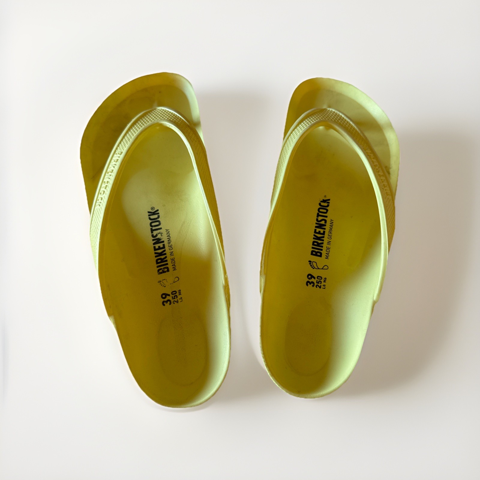 Birkenstock Honolulu EVA Foam Sandals Yellow Size 39