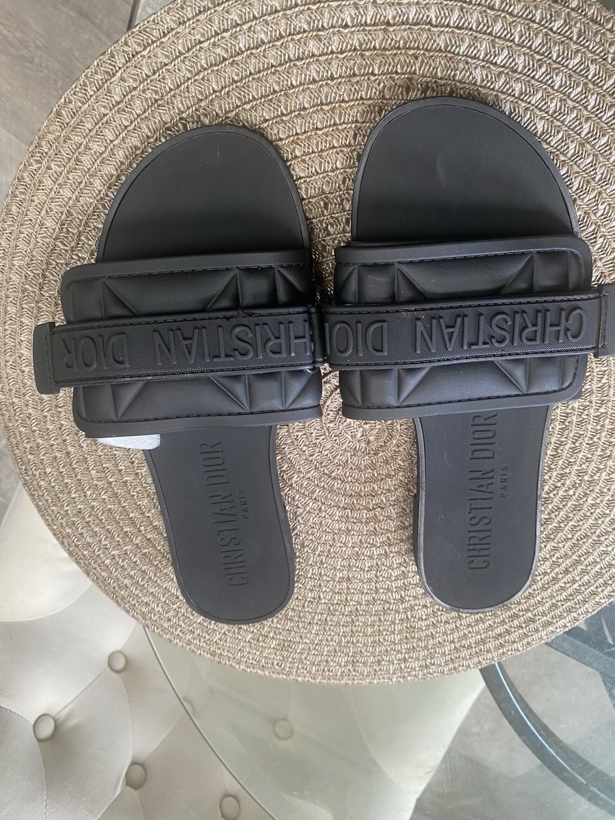 CHRISTIAN DIOR Camouflage Dio(r) Evolution Slide Sandals – Women Size 7.5