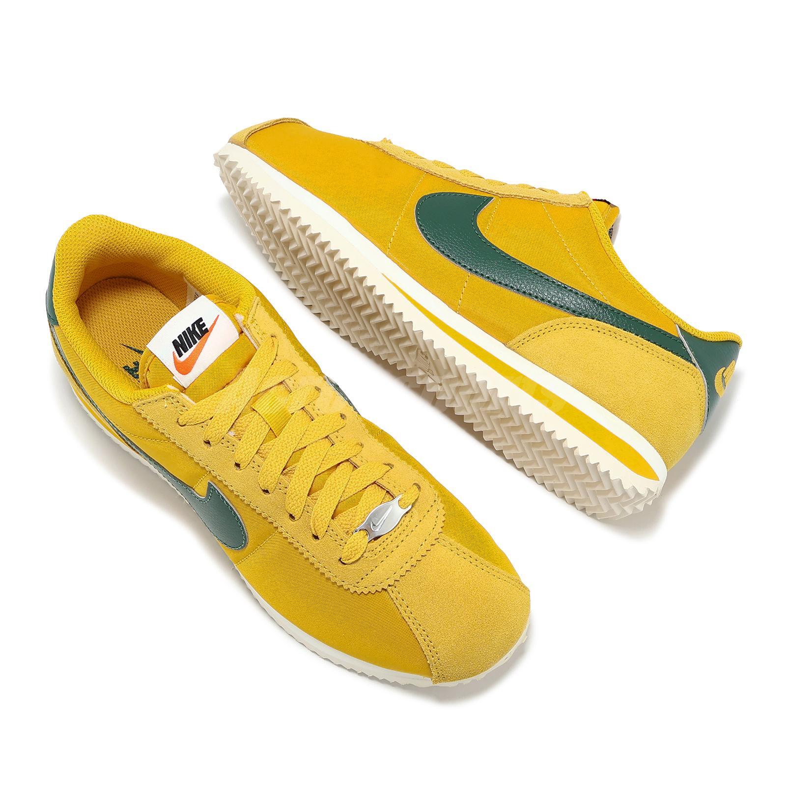 Nike Wmns Cortez TXT Yellow Ochre Gorge Green Women Casual Shoes DZ2795-702