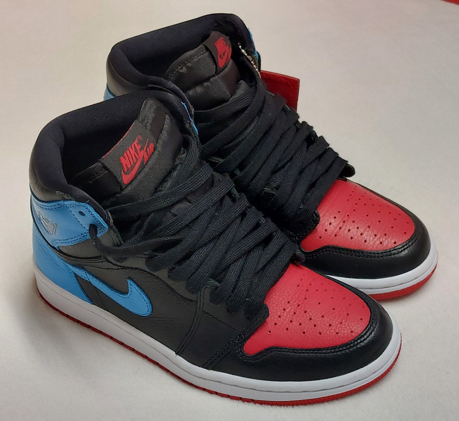 Women’s NIKE Air Jordan 1 High OG Black/Blue/Red Size 7