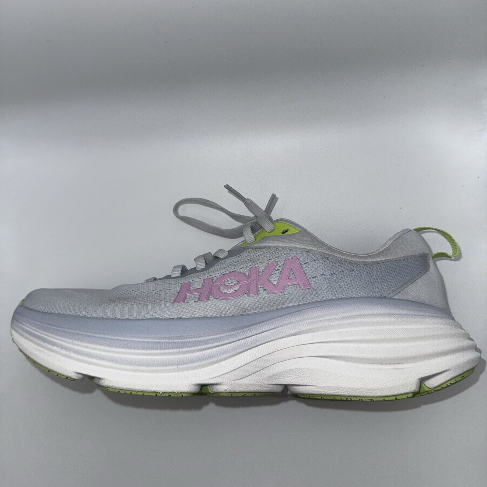 HOKA Bondi 8 Wide Sea Ice Pink Twilight Women’s 9.5B Running Shoes 1127952 SCP