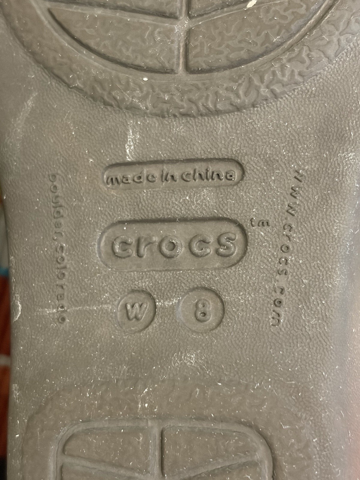 Crocs Rhonda Wedge Slide On Sandals Charcoal Women’s Size 8