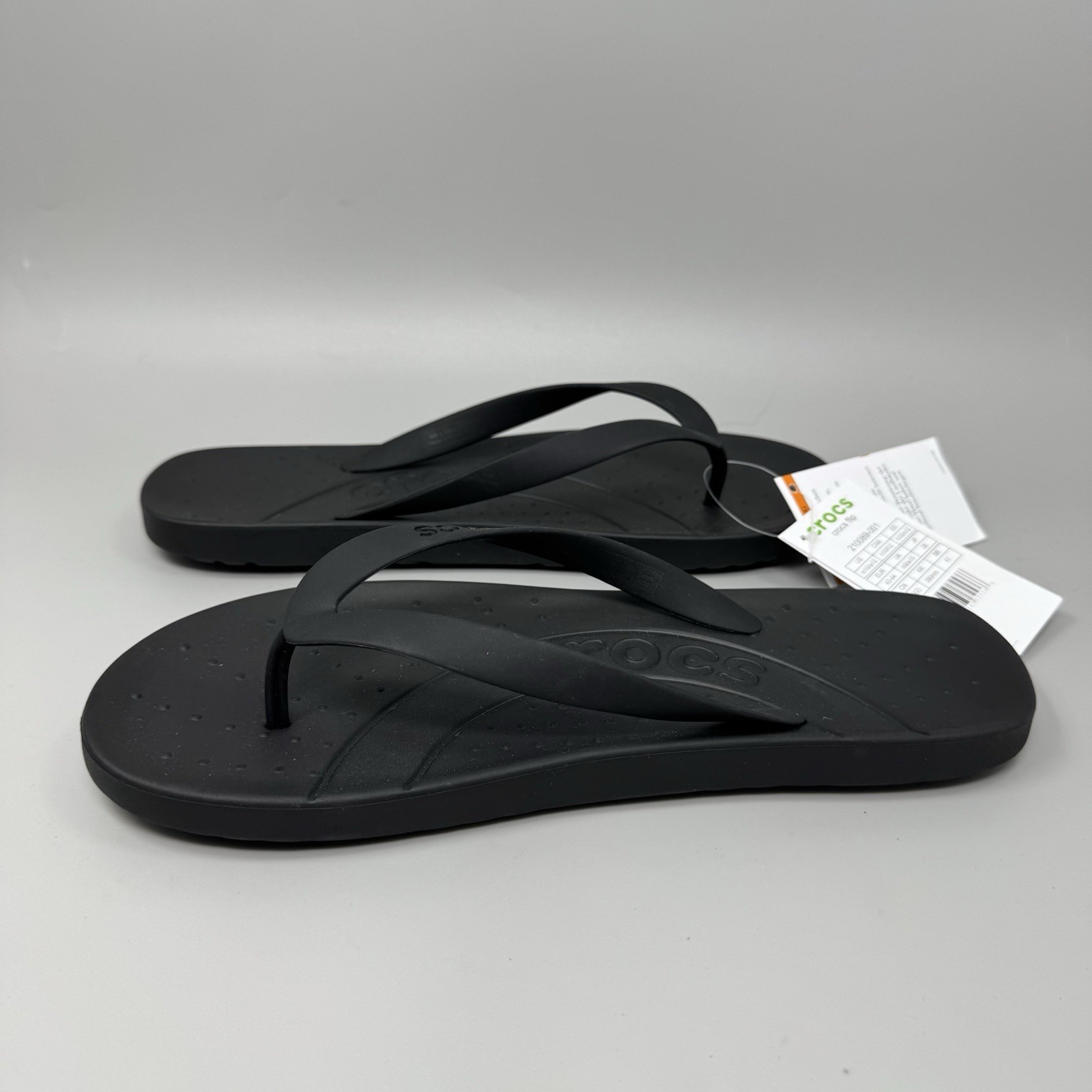 Crocs Flip Thong Sandal Unisex Adults – Black Men’s 10 Womens 12 New