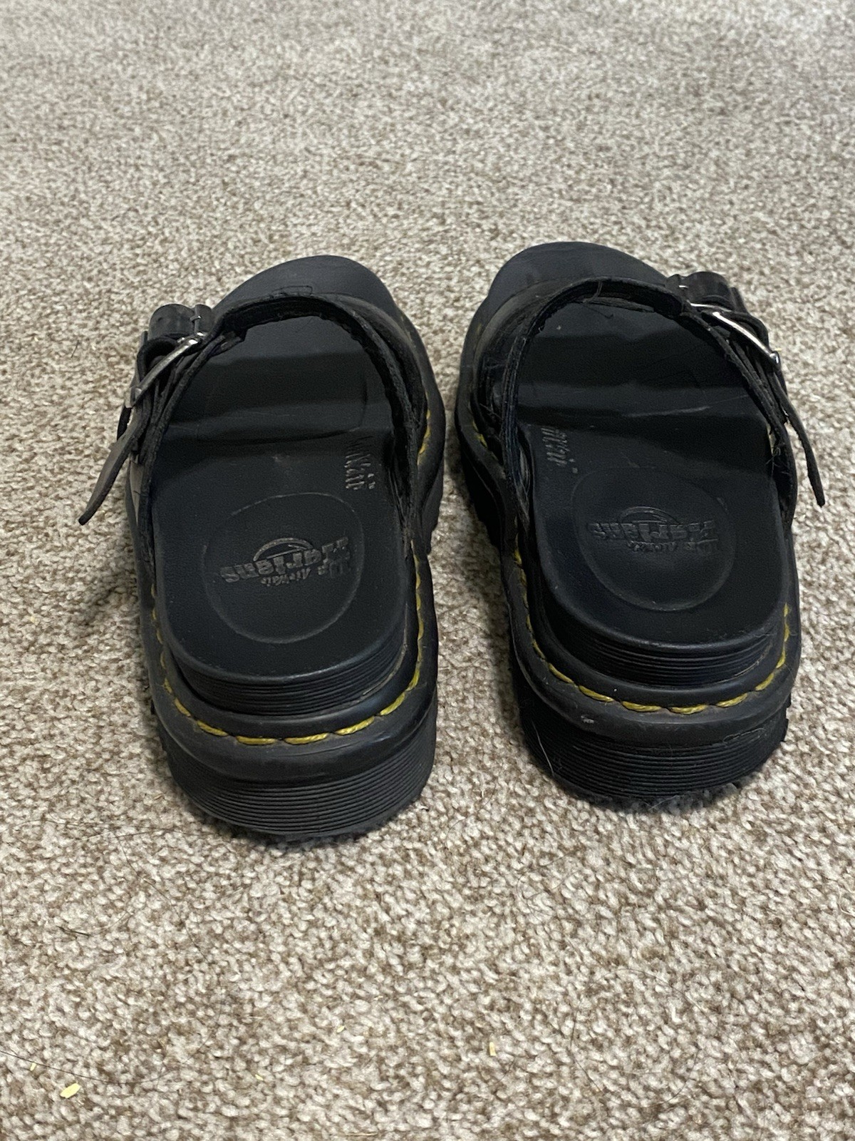 Dr. Martens Myles platform Slide Sandals Buckle Adjustable Strap US 7