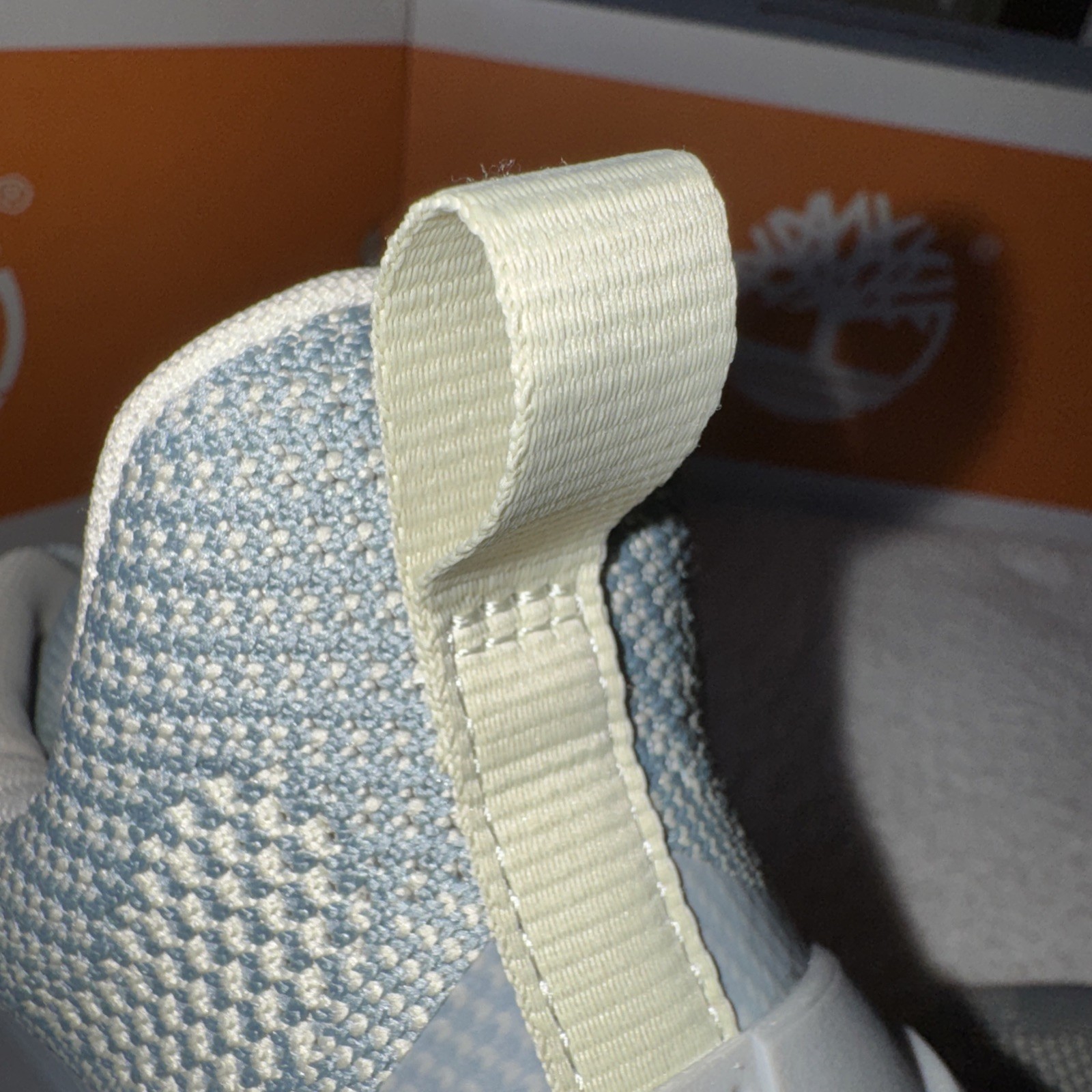 W Timberland Motion Access Low Lace Up Sneakers Light Blue Knit Size 8.5