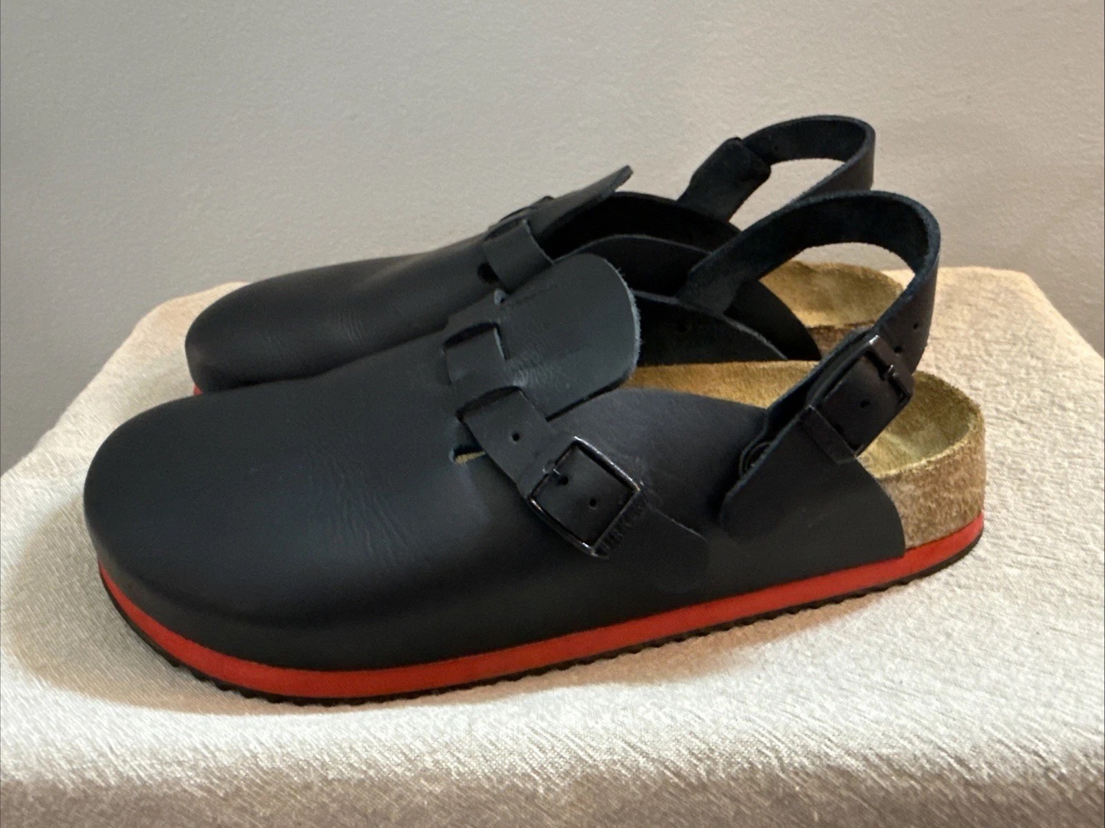 Birkenstock Kay SL Professional Leather Regular Width Clog Backstrap Super Grip