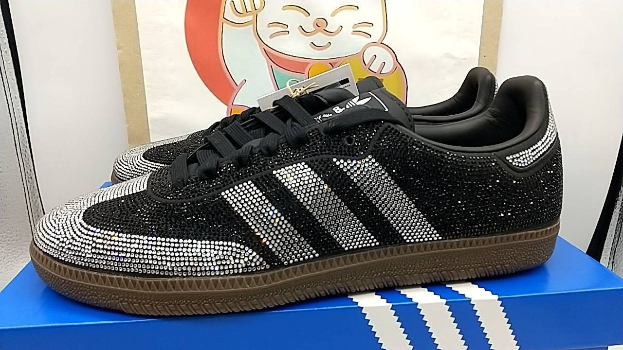 Adidas Originals SAMBA OG Core Black / Cloud White Rhinestone IH9052 Women’s