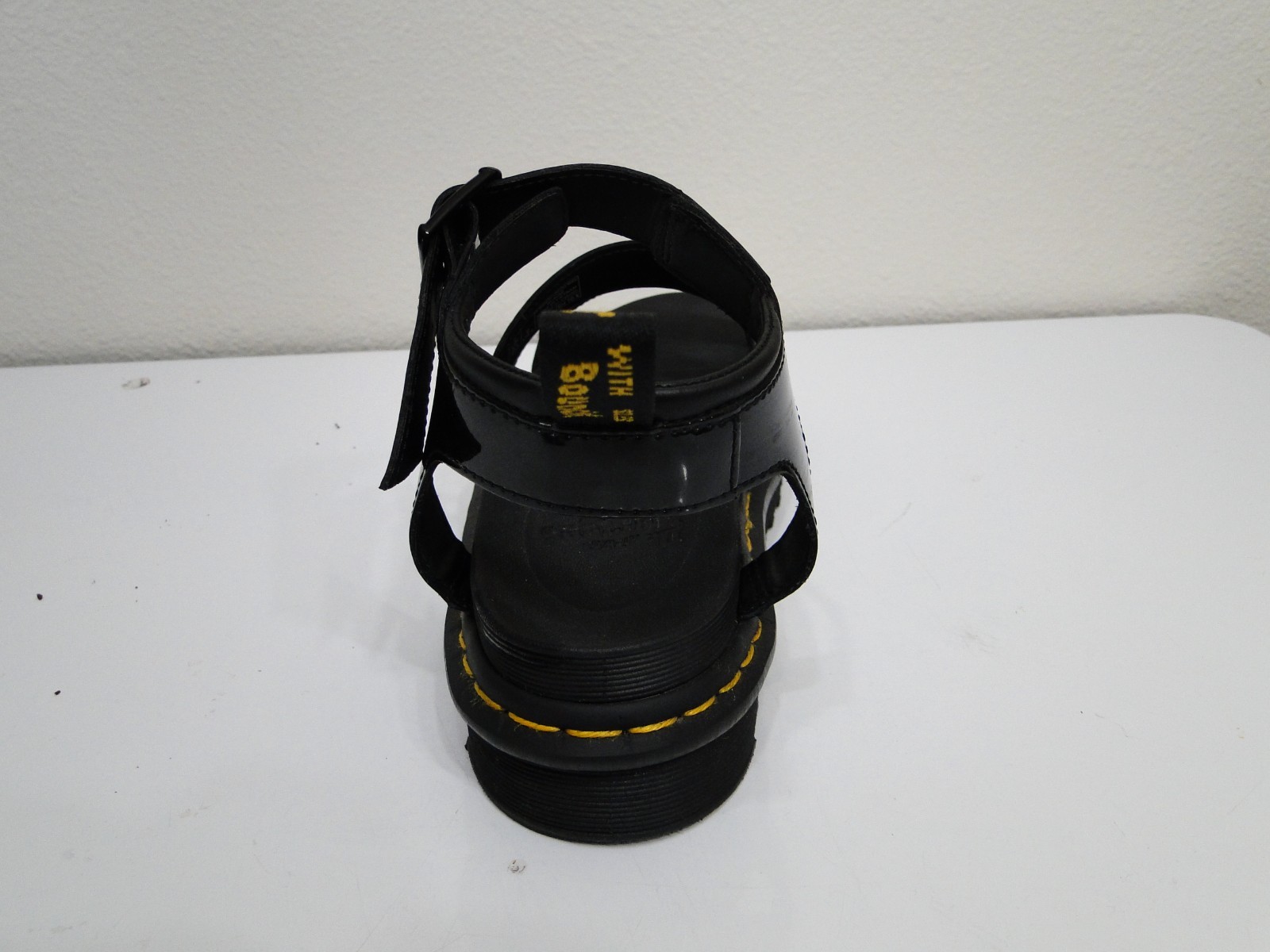 Dr Martens Blaire Black Patent Lightweight Chunky Platform Sandals Uk 6.5 Eu 40