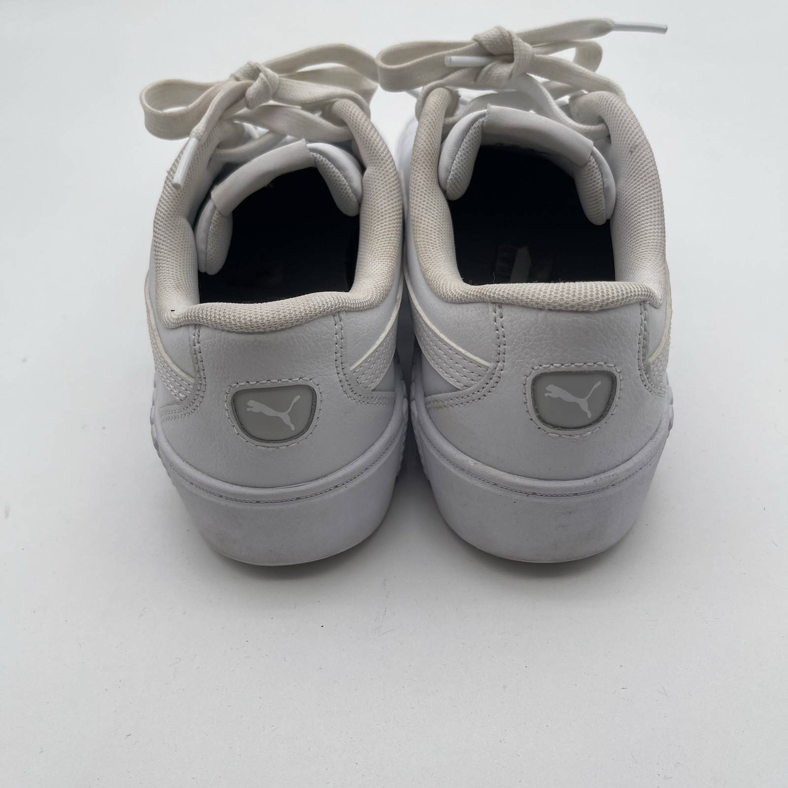Puma Smash V2 Platform White Lace Up Casual Sneakers 394006 Womens Size 10