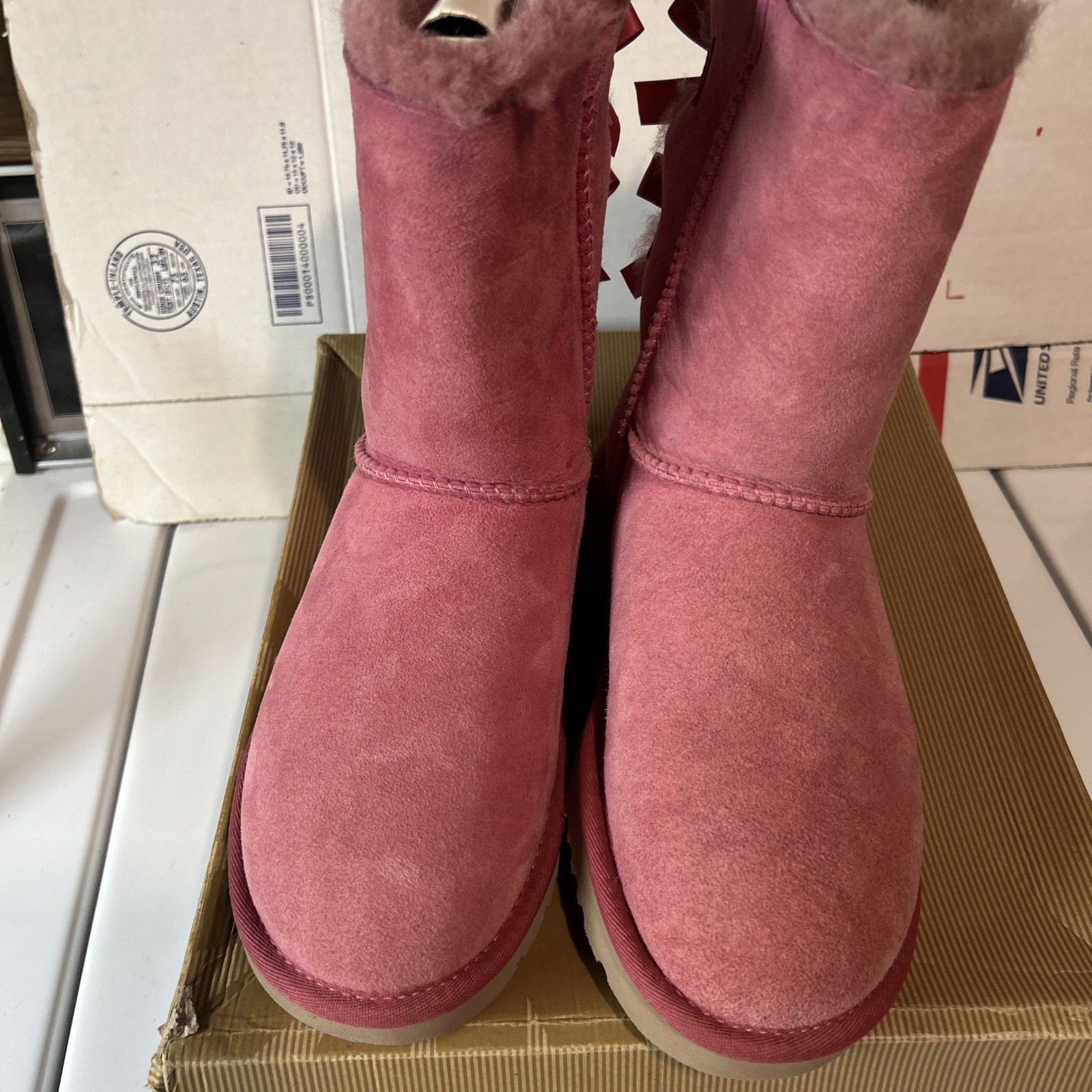 Ugg Australia Bailey Bow Sheepskin Boots Women’s Size US 7 (1002954) DDR