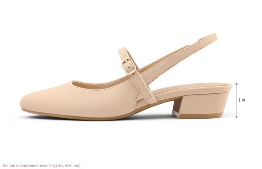 PENNYSUE Women’s Pointed Toe Kitten Heel Nude Color Size 8.5 *SEE DEAL!!!*