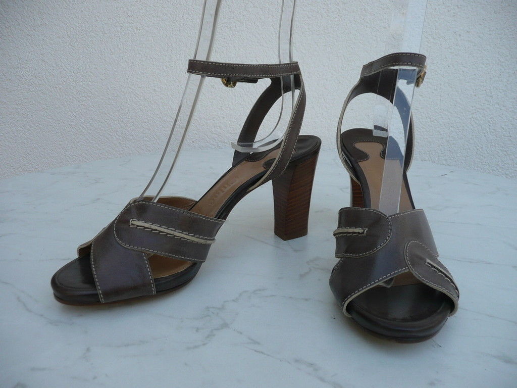 Chloé Chloe size 37.5 sandals heels shoes mocha moka new former RRP €365