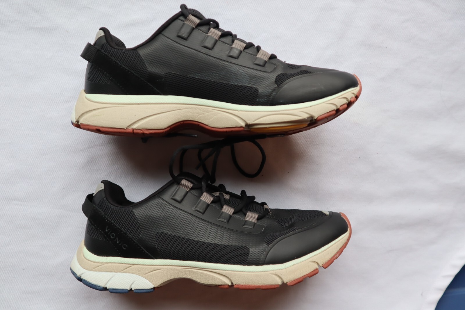 Black Synthetic & Textile VIONIC Edin Laced Sneakers 8.5