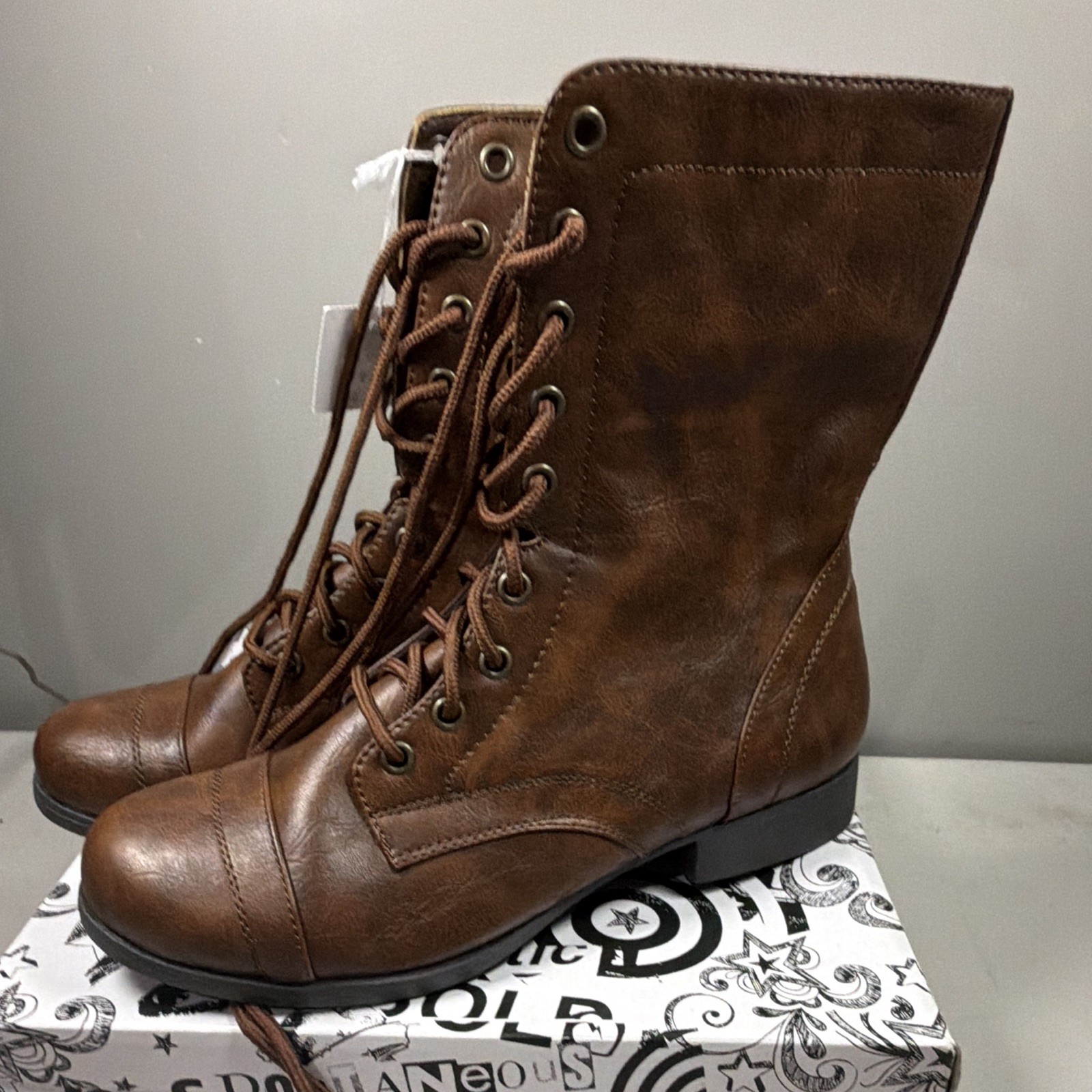Brash Woman Boots Tanner Size 9 Brown 9.5 Inch Tall