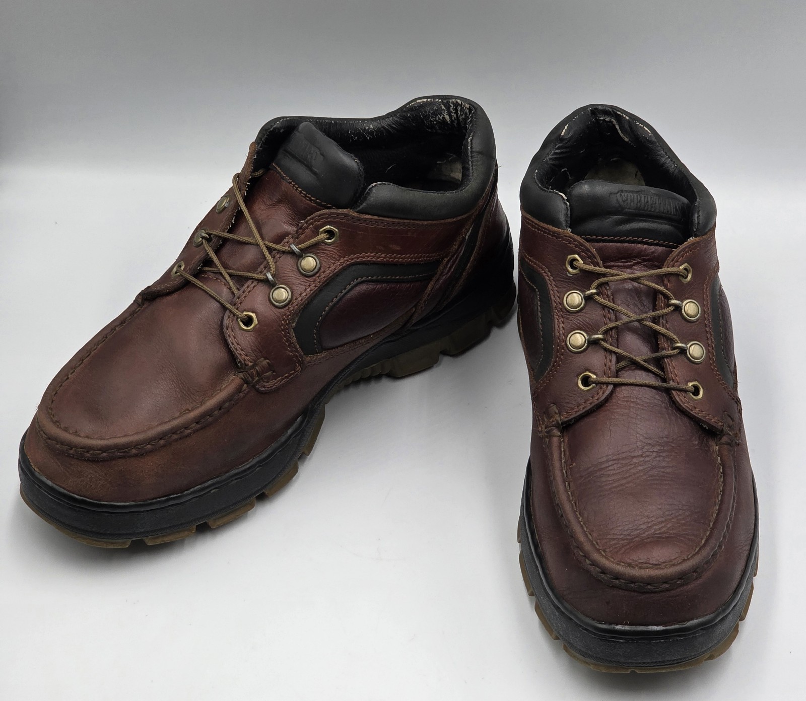 STREETCARS Women’s Leather Lace-Up Brown Ankle Boots Shoes Size 10.5