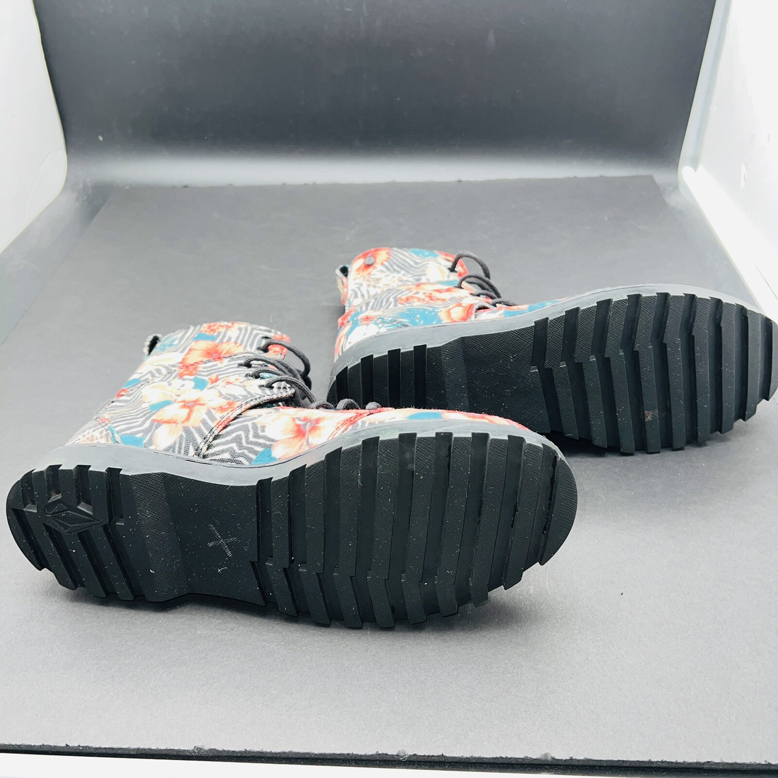 Women’s Volcom Go Figure Floral Print Combat Boots