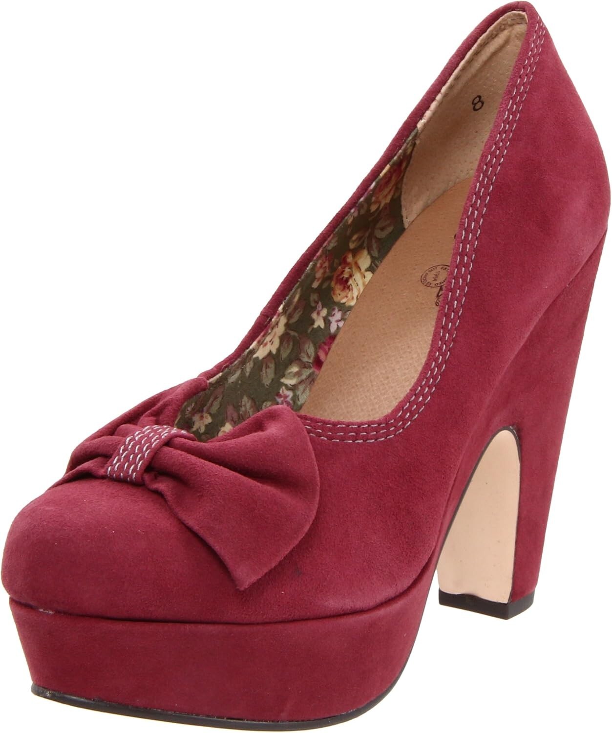 SEYCHELLES Heels 7.5 AMPERSAND SUEDE Platform Bow Almond Toe 4.25″ Pumps NEW