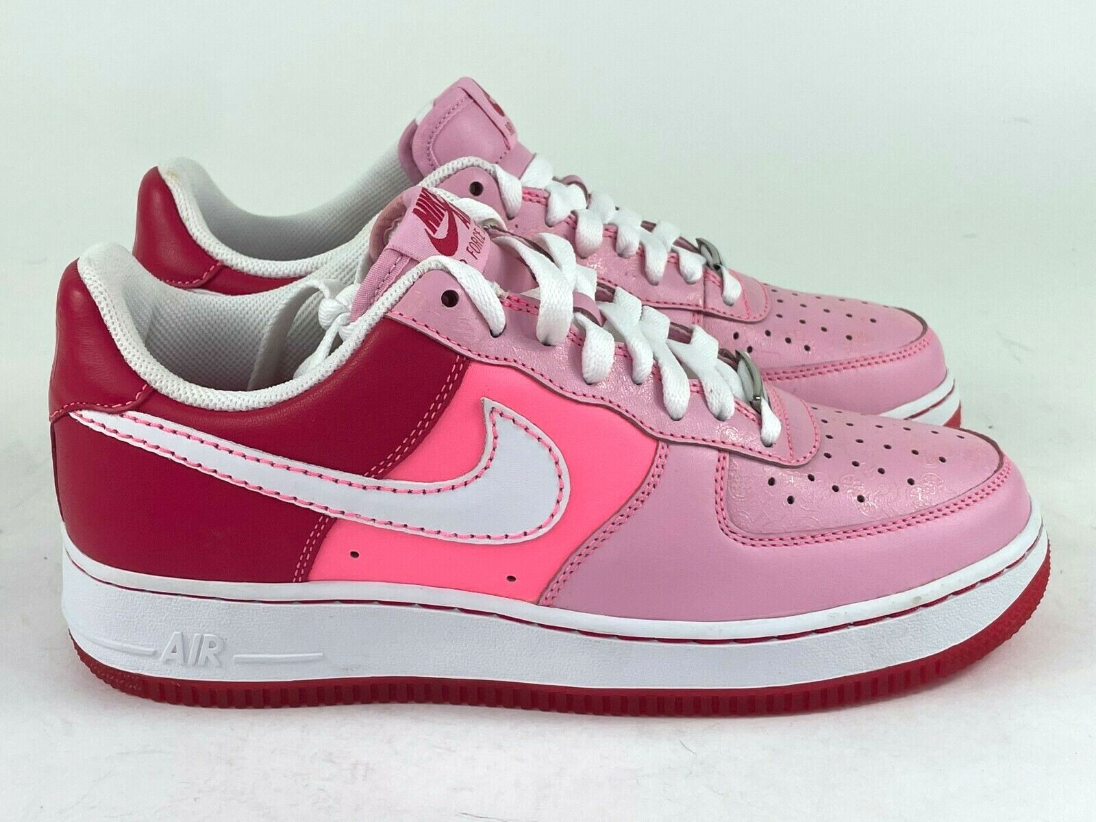 Nike Air Force 1 AF1 GS Womens Perfect Pink Red White Cloverdale Park 315115-612
