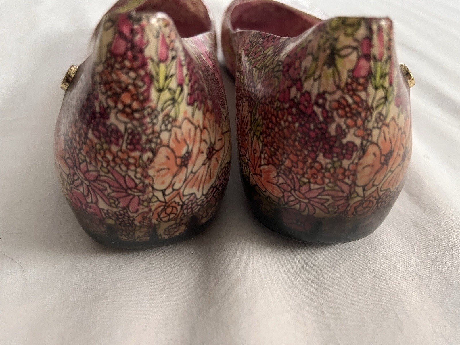 Melissa Liberty Art Fabrics Women’s Floral Jelly Flats, Size 8