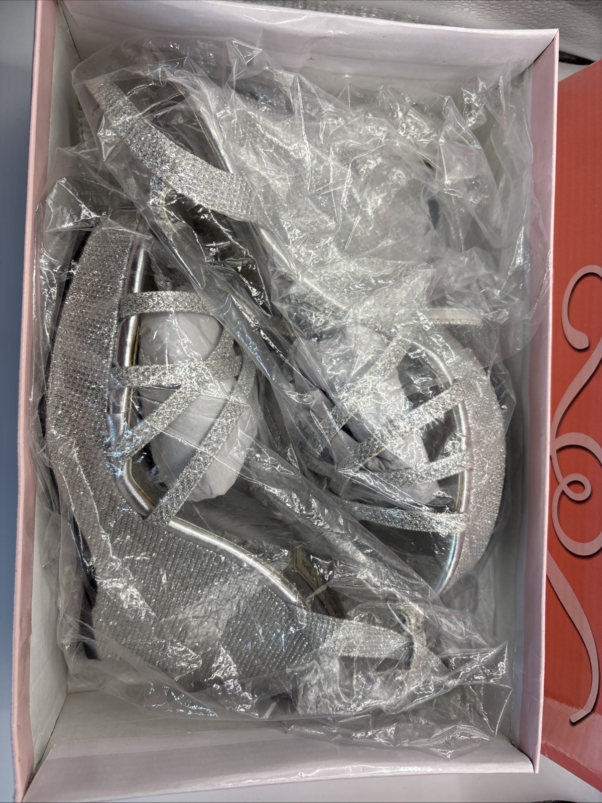 Touch Ups Size 8 Silver Wedge 4” Heel Special Occasion Model Jaden NIB