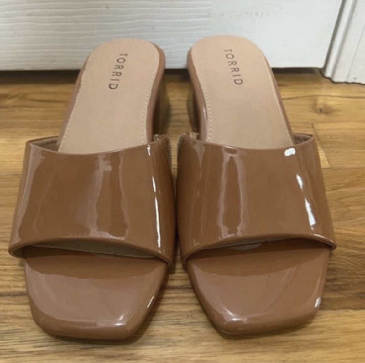 Torrid Women’s Brown Mule Square Toe Block Heel Sandal Size 6w