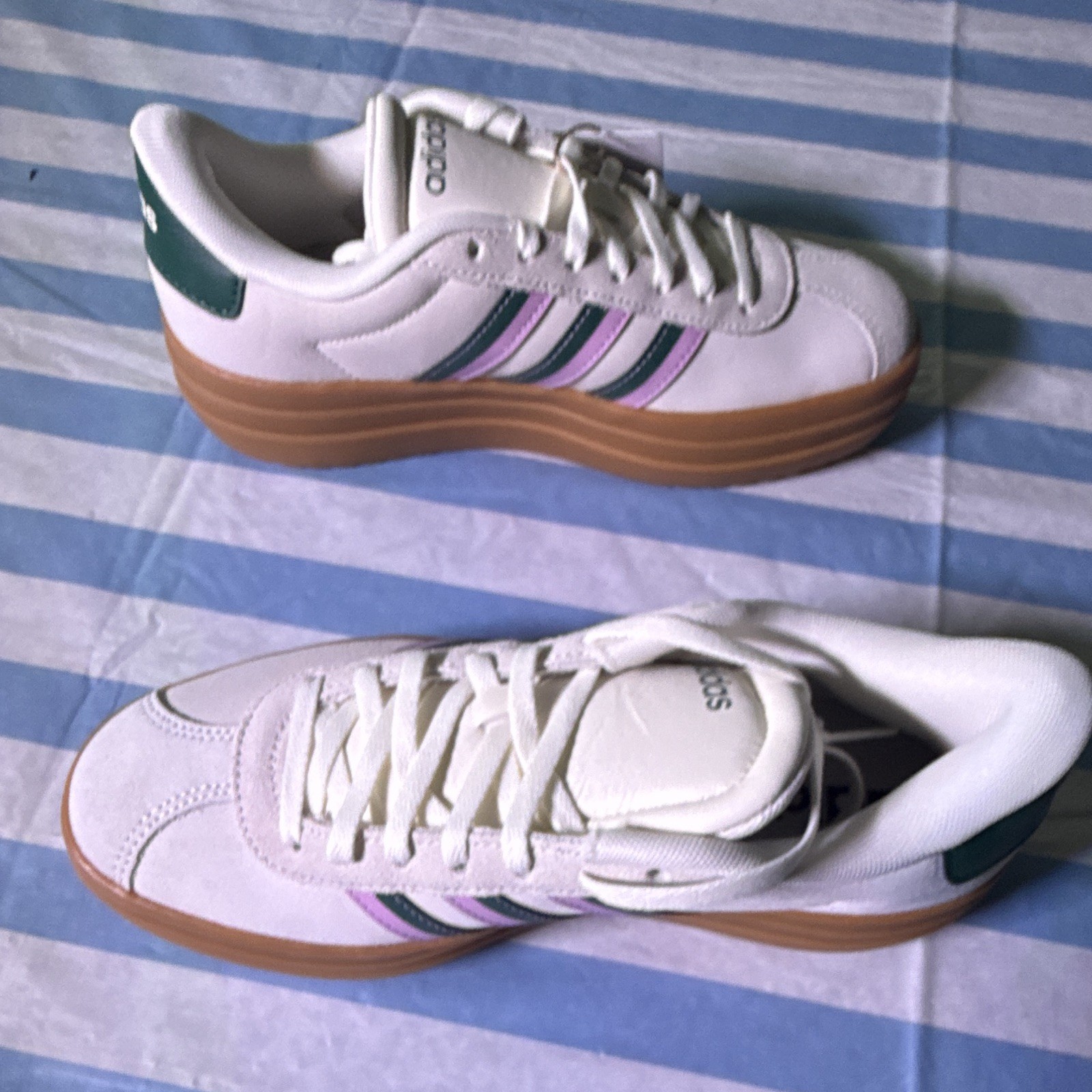 Adidas VL Court Bold Shoes – Platform Gum Sole – Women’s US 6.5 / UK 5 / EU 38 (