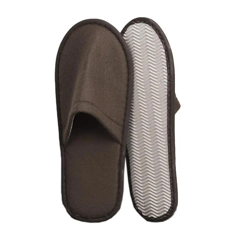 1 Pair Women Men Disposable Slippers Non-slip Home Guest Slippers Spa Hotel Slip