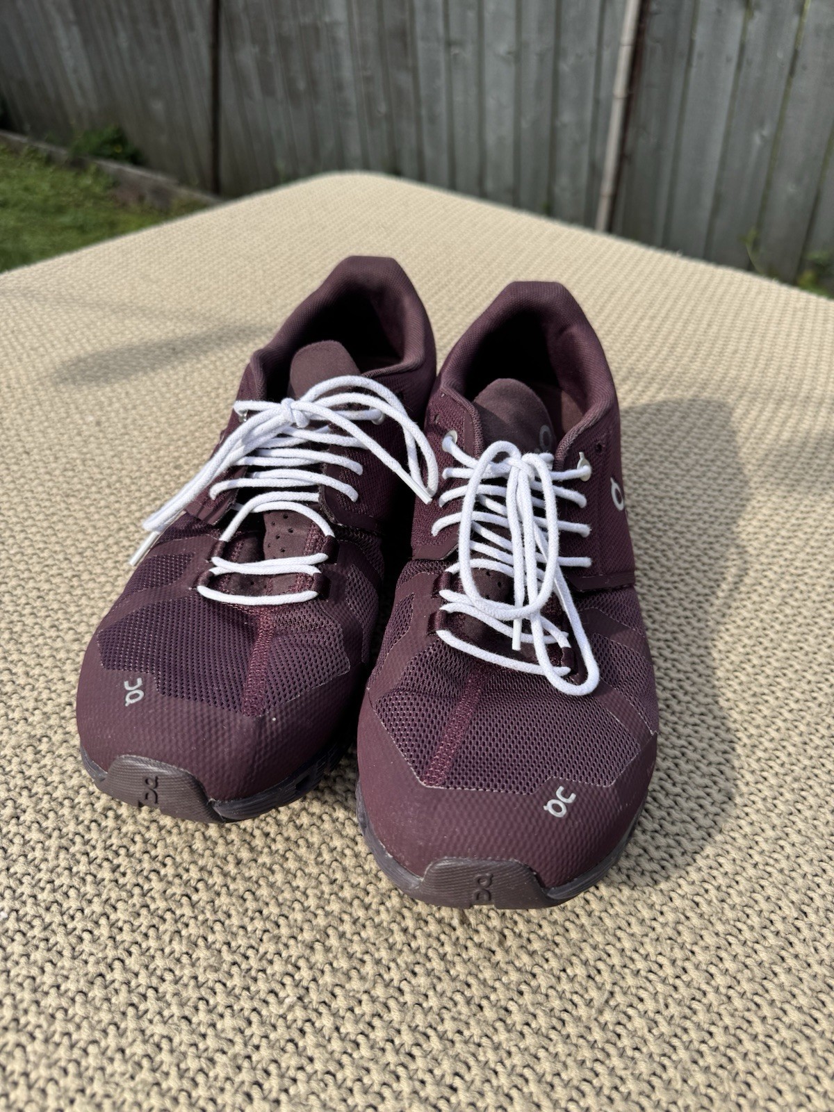 On Running Cloud Sneakers Burgundy Purple Mesh US M11 EU45 Shoes
