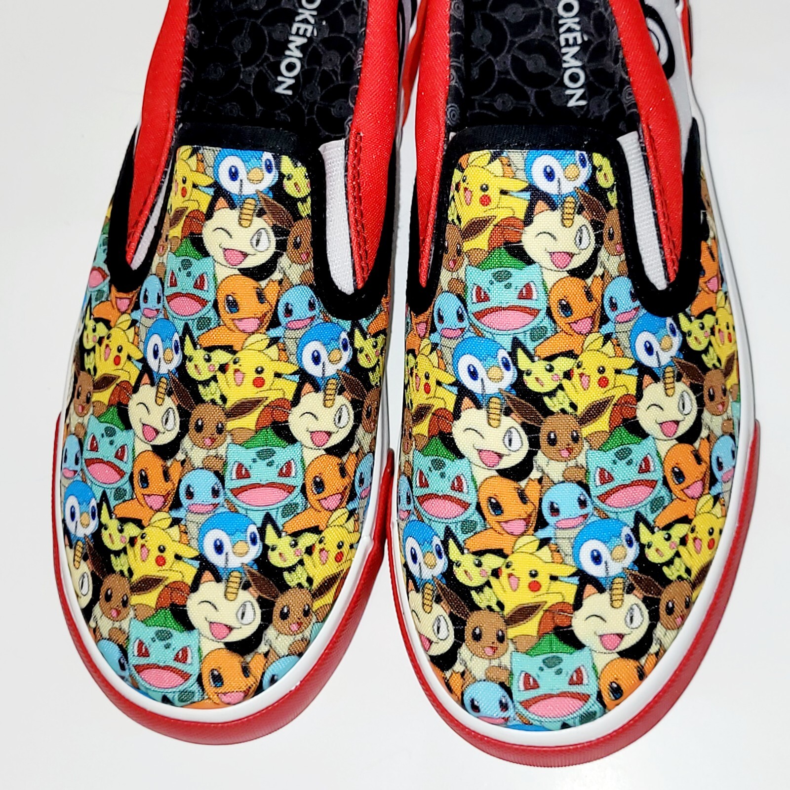 Pokemon Creatures Ground Up Slip On Canvas Loafer Sneaker Shoes Wms 8US 38.5EU