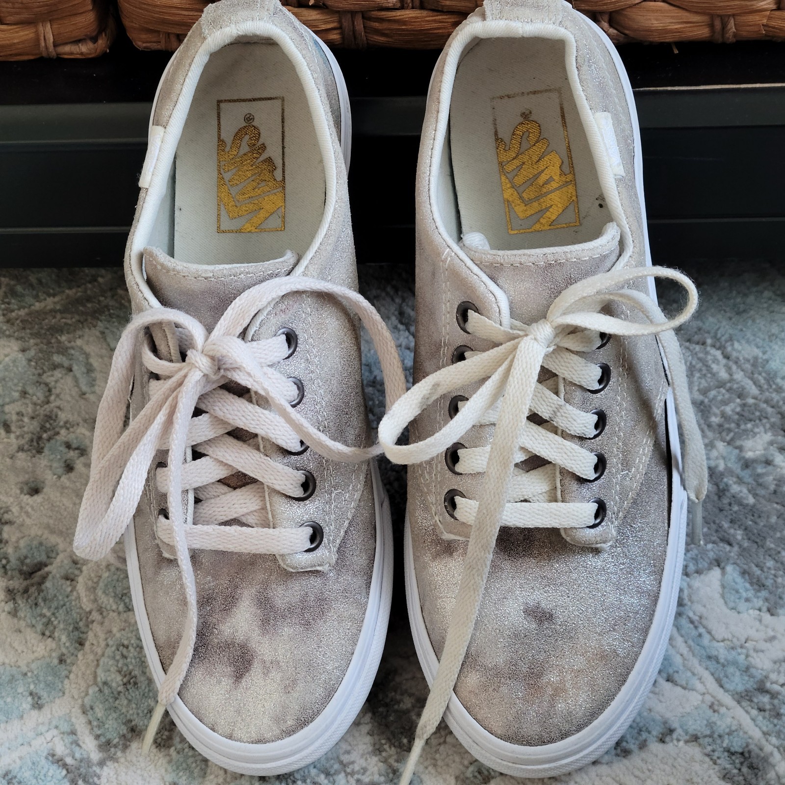 Vans Camden Stripe Metallic Galaxy Sparkle Sneakers style# 721356 US Size 7