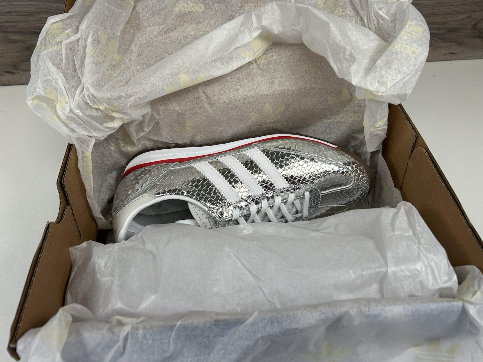 **Adidas SL 72 OG ‘Silver Metallic’ White Red (IH9171) Women’s Authentic NEW
