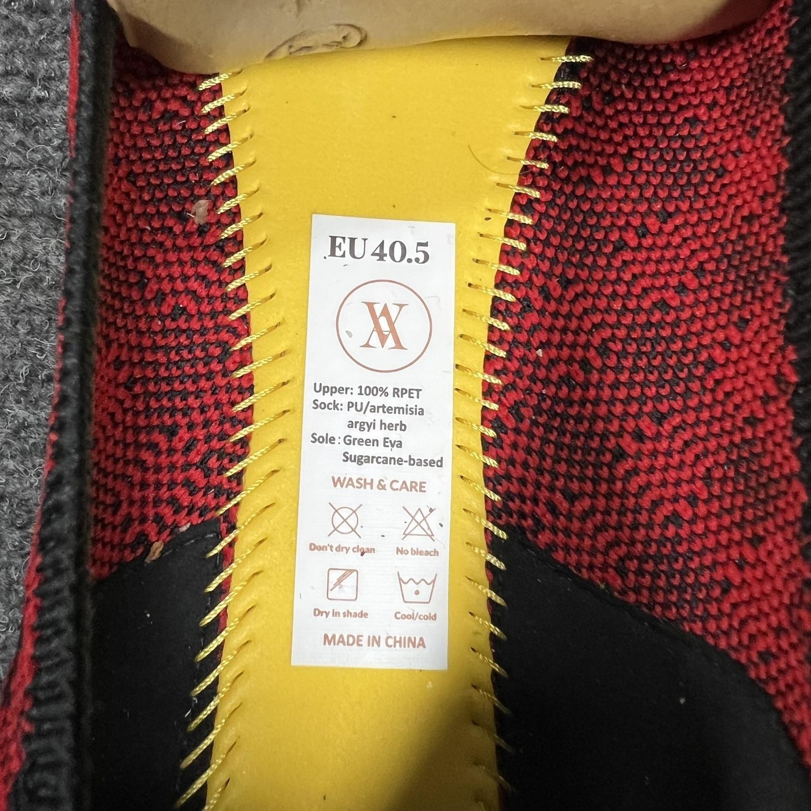 Vivaia Shoes Womens Size 9.5 Red Plaid Knit Ballet Flats Bow Eco Friendly