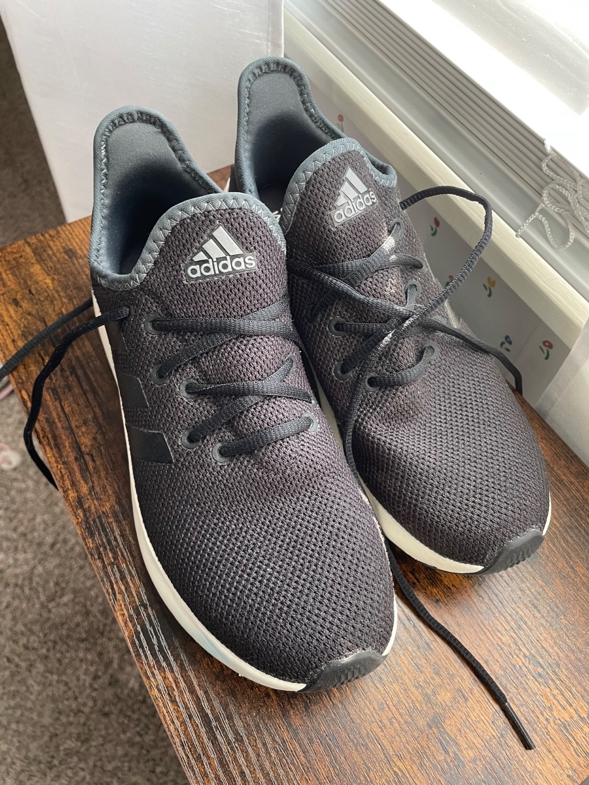 Adidas Cloudfoam Pure Plus Women’s Size 8 Lifestyle Sneakers Black