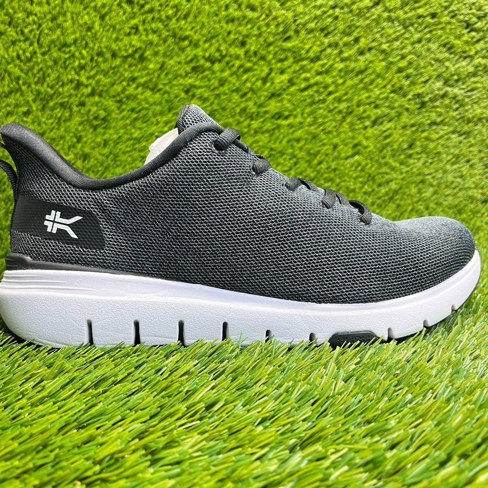 Kuru Flex Via Womens Size 9 Black Gray White Athletic Running Shoes Sneakers