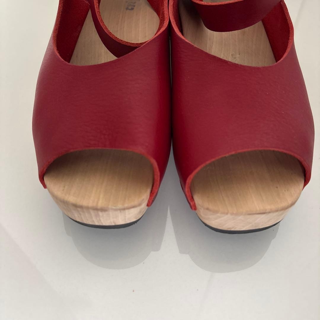 Trippen Women’s Red Sandals US5.5 / 22.5cm Near Mint