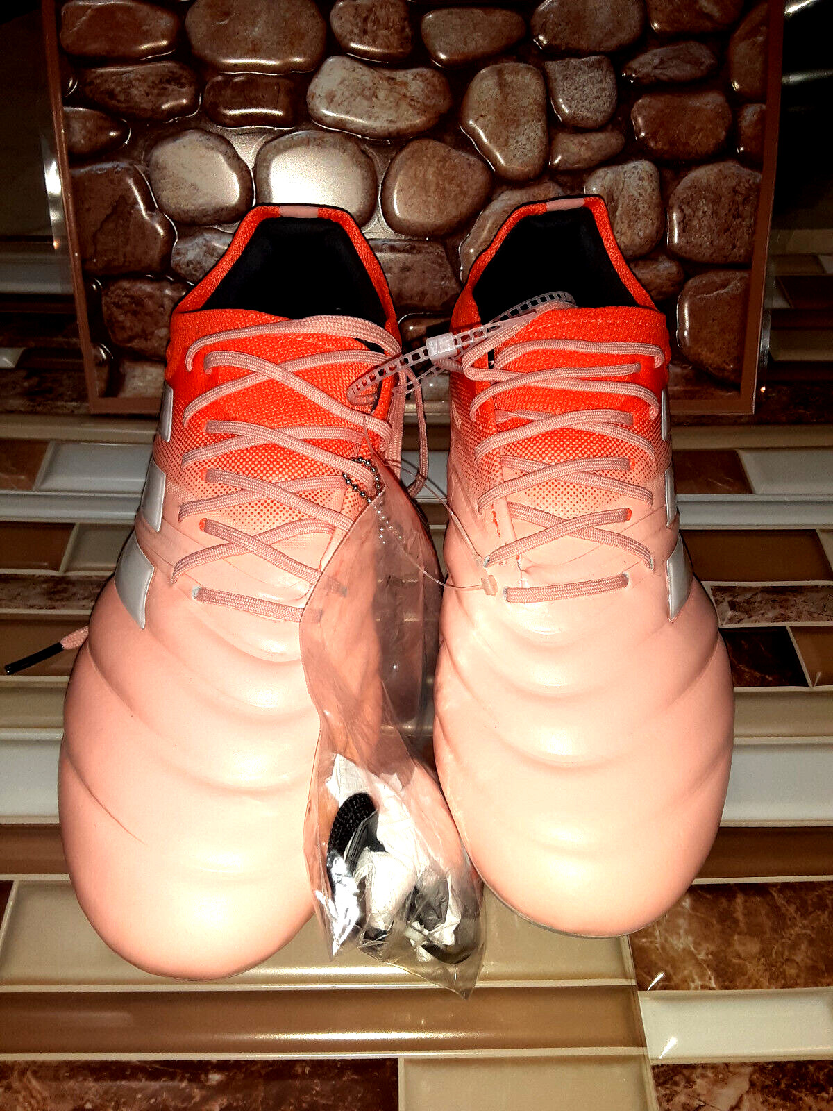 NEW! Adidas Copa 19.1 SG Soccer Cleats G25816 Orange/Peach Women’s Size 8.5