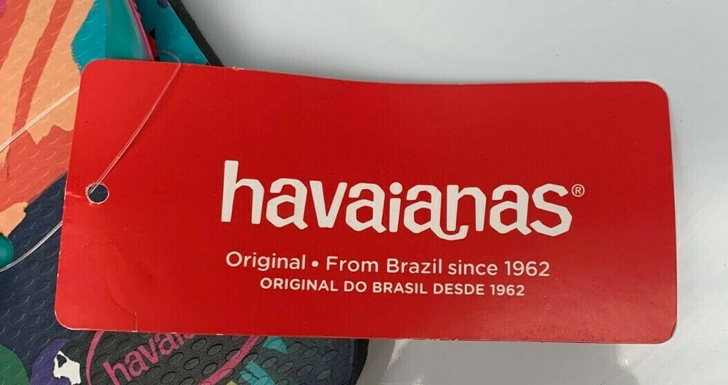 Havaianas Women’s Thong Flip-Flop Multicolor Sandal 4137258 Size: 6-12 NEW